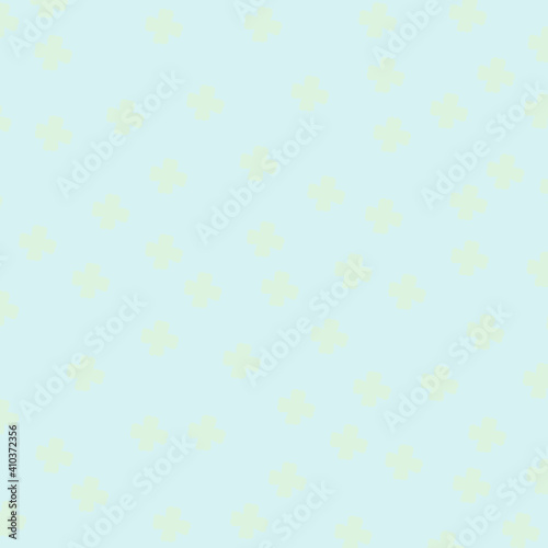 cuddles - ergänzender Hintergrund Textur zur knuddeligen Tiersammlung Kleeblätter grün auf blau zart Jungs passend zum Glücksschwein 