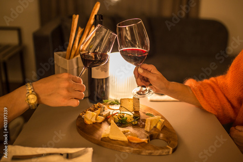 Un aperitivo romantico nella suite