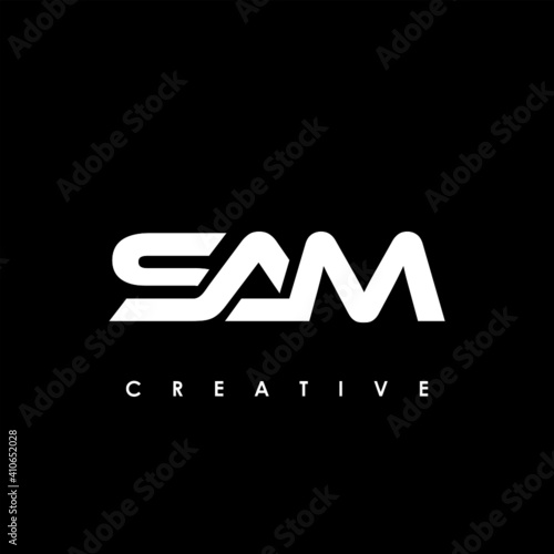 SAM Letter Initial Logo Design Template Vector Illustration