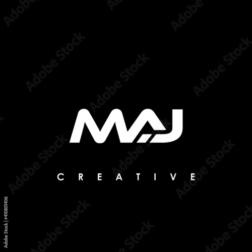 MAJ Letter Initial Logo Design Template Vector Illustration