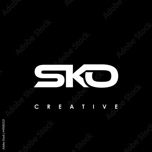 SKO Letter Initial Logo Design Template Vector Illustration