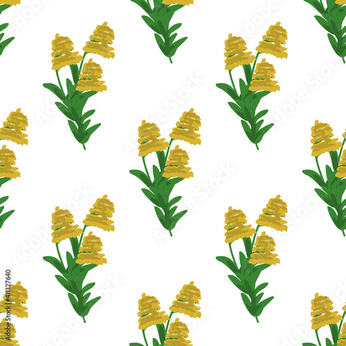 Seamless goldenrod pattern