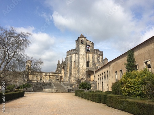 The Convent of Christ in Tomar, Portugal. Former Templar knights Stronghold and UNESCO world heritage site.