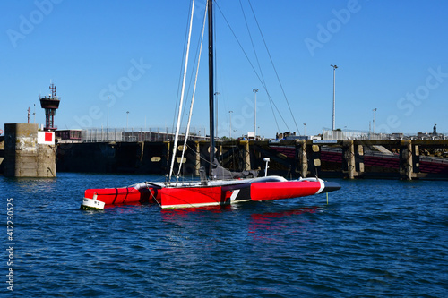 Saint Malo, France - september 7 2020 : boat