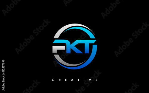 PKT Letter Initial Logo Design Template Vector Illustration