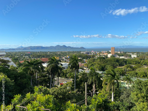 Photos above Managua. Tiscapa lagoon and lookout.