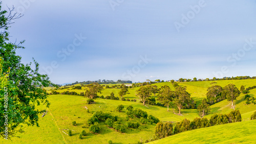 Australian Hills in Victoria on a beautiful day