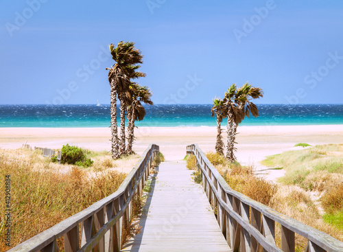 beach of Tarifa, Andalusia, Spain,