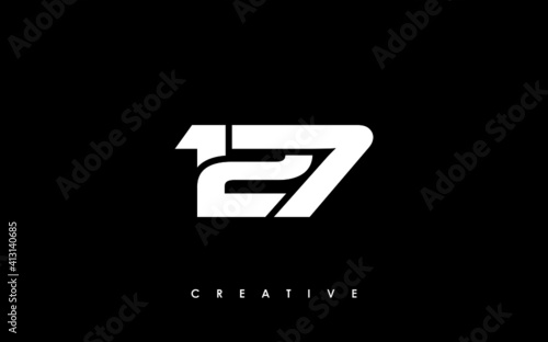 127 Letter Initial Logo Design Template Vector Illustration