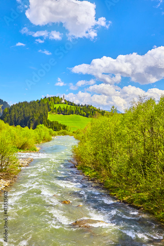 South Tyrol impressions, mountain stream near Ratschings, Italy.