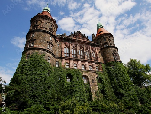 beautiful Książ Castle in Poland, interesting places in Europe