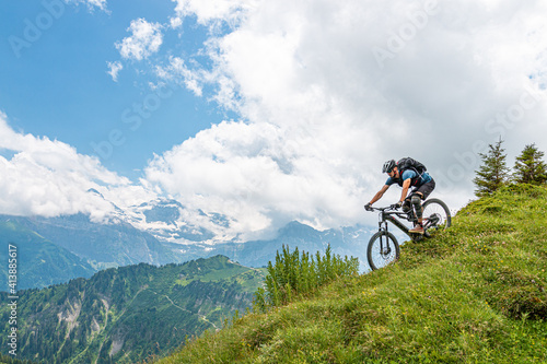 Mountain bike in Morzine, les Portes du Soleil, France