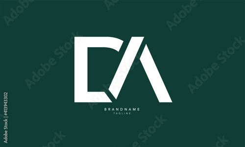 Alphabet letters Initials Monogram logo DLA, DL, LA