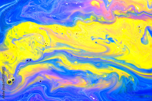 4K footage, Abstract ink painting background, Mixture of acrylic paints, marble abstract fluid art pattern, 4K Footage Inkscapes concept, 