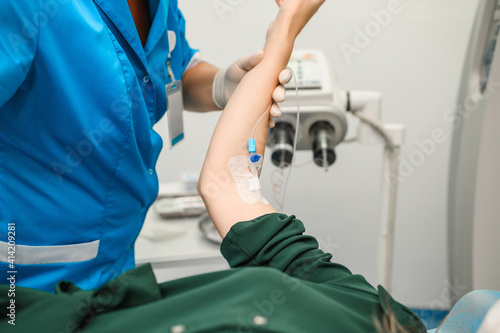 Placing a catheter for a patient to administer drugs