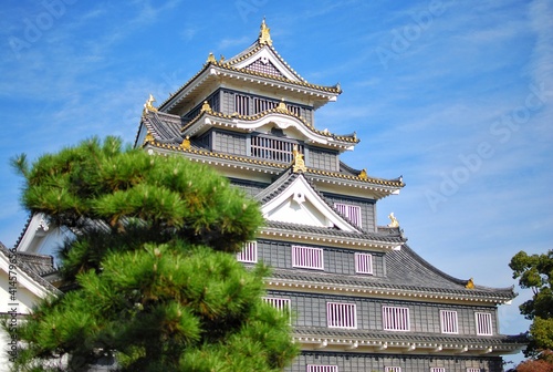 Okayama Castle also known as "crow castle" One of the tourism location in Okayama Prefecture, Japan.