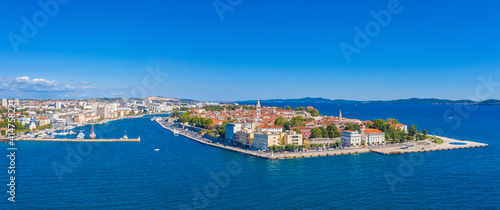 Aerial view of Croatian town Zadar