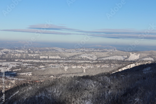 Widok na Gorce z Tatr Zachodnich