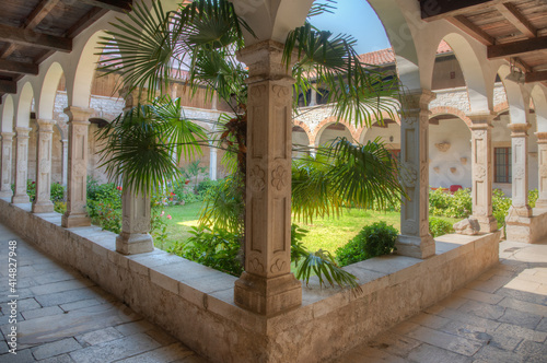 Cloister of Church and Monastery of St. Francis in Pula, Croatia