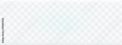 Abstract white and light gray geometric rhombus shape background.
