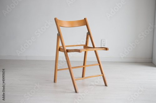 Silla plegable de madera