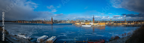 Panorama of Stockholm city & river, Sweden