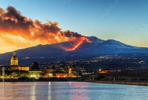 eruzione dell'Etna del 16/02/2021