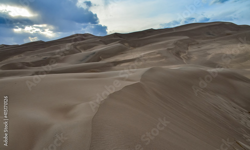Desert landscape, Great Sand Dunes National Park, Colorado, US