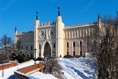 The Royal Castle in Lublin in winter.