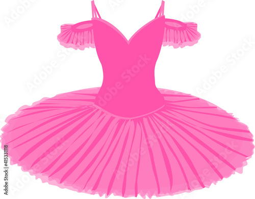 vector image of a tutu in pink