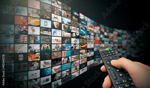 Television streaming, multimedia wall concept