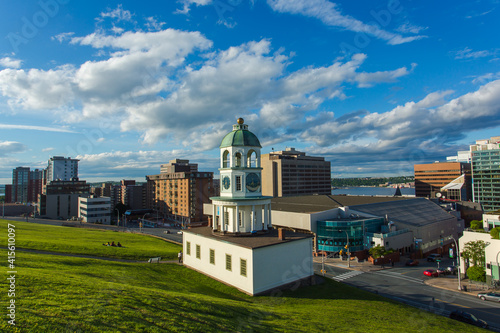 The 120 year old iconic town clock Halifax, an historic landmark of Halifax, Nova Scotia