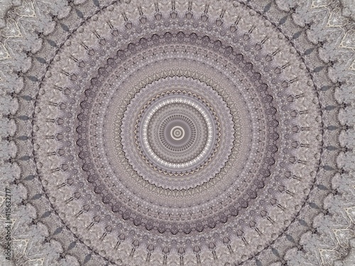 grey and white artistic kaleidoscope background