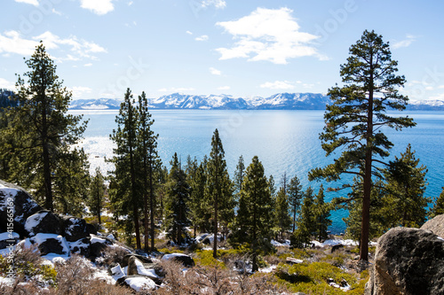 View of Lake Tahoe from Nevada side. 