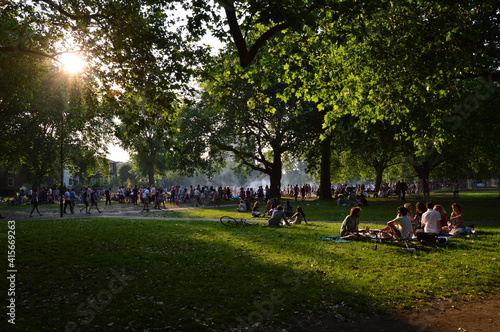 London Fields, Hackney, Summer Evening.