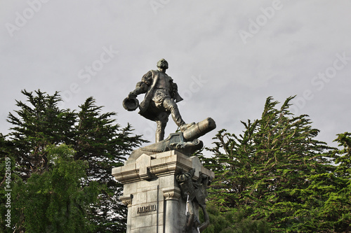Magellan Monument in Punta Arenas, Patagonia, Chile