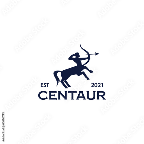 Centaur icon logo design template