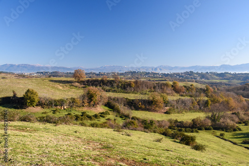 Beautiful countryside landscape near Sacrofano, in the center of Italy near Rome.