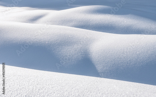 neige poudreuse - vague forme arrondie