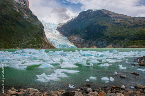 The Serrano glacier is one of the biggest attractions within the Parc Nacional Bernardo O' Higgins on Patagonian Chile