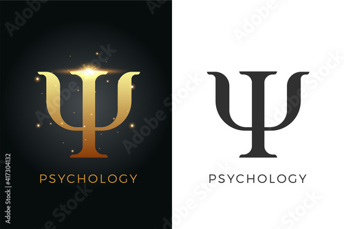 The Golden Psych Symbol. Isolated Vector Illustration