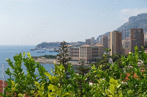 view of the city of montecarlo from the mountain