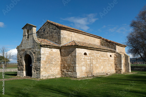 Visigoth church of San Juan Bautista (the oldest church in Spain). Baños de Cerrato, Palencia, Castilla y León, Spain.