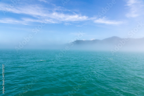 USA, Alaska, Craig. Fog on Gulf of Esquibel.