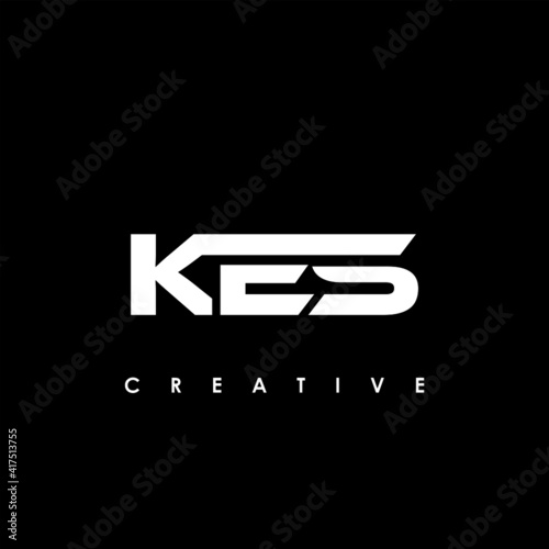 KES Letter Initial Logo Design Template Vector Illustration