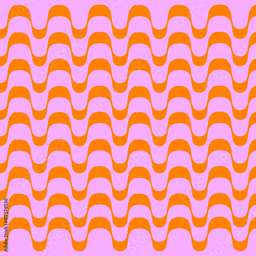 Groovy pink and orange pattern