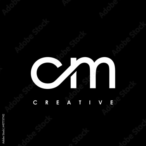 CM Letter Initial Logo Design Template Vector Illustration