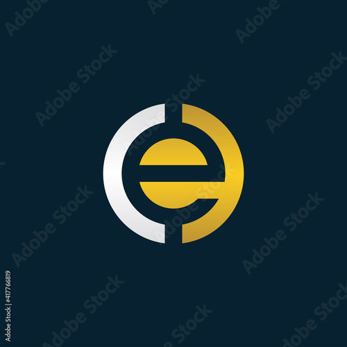 Initial letter CE or EC creative logo template. vector illustration and logo inspiration