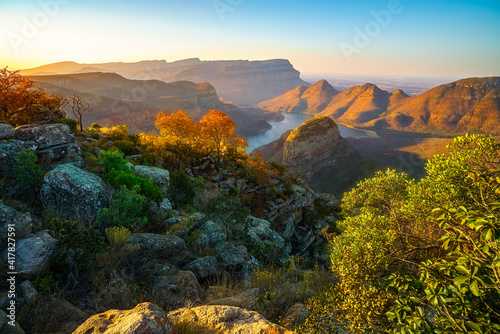 three rondavels and blyde river canyon at sunset, south africa 50