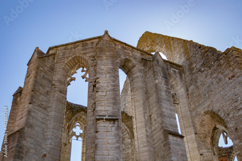 Church ruins in Visby the capital of Gotland in Sweden